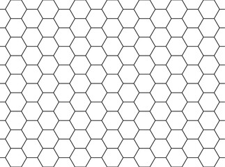 亀甲柄　日本伝統柄　シームレスの和柄素材　黒