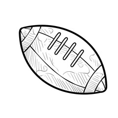 american football handdrawn illustration