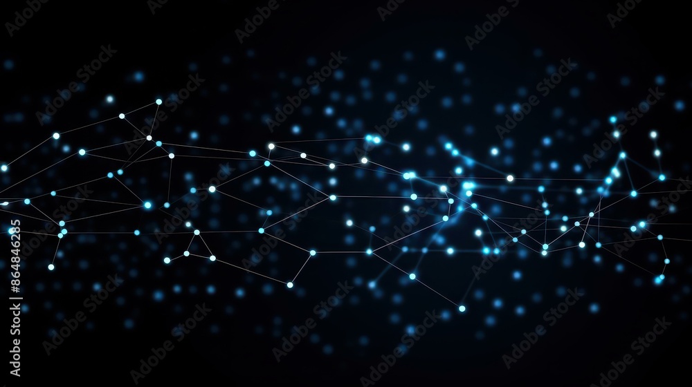 Poster abstract technology particle of light background for modern designs.
