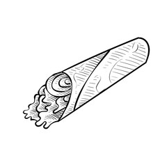 kebab handdrawn illustration