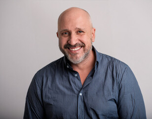 Obraz premium Studio Portrait of Handsome Senior Man