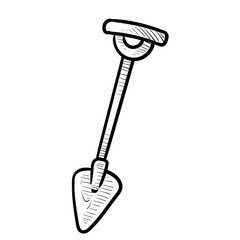 shovel handdrawn illustration