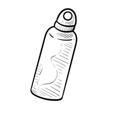 bottle handdrawn illustration