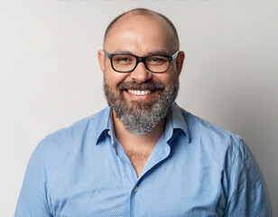 Obraz premium Studio Portrait of Handsome Senior Man