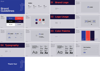 Brand Guideline Template Brand Style Guide Book Brochure Layout Brand Book Brand Manual