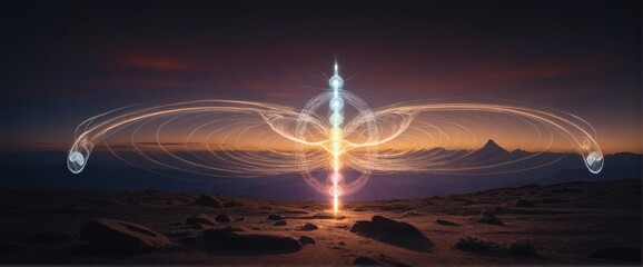 Concept of spiritual growth and chakra awakening in meditation.