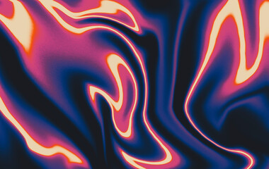 Y2k futuristic texture, abstract gradient background. Colorful liquid metal, retro grainy backdrop