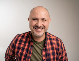 Fototapeta premium Studio Portrait of Handsome Senior Man