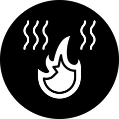 Fire Pollution Icon Style