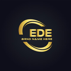 EDE logo. E D E design. White EDE letter. EDE, E D E letter logo design. Initial letter EDE linked circle uppercase monogram logo. E D E letter logo vector design. top logo, Most Recent, Featured,