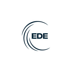 EDE logo. E D E design. White EDE letter. EDE, E D E letter logo design. Initial letter EDE linked circle uppercase monogram logo. E D E letter logo vector design. top logo, Most Recent, Featured,