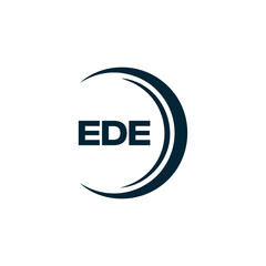 EDE logo. E D E design. White EDE letter. EDE, E D E letter logo design. Initial letter EDE linked circle uppercase monogram logo. E D E letter logo vector design. top logo, Most Recent, Featured,