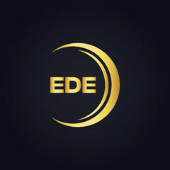 EDE logo. E D E design. White EDE letter. EDE, E D E letter logo design. Initial letter EDE linked circle uppercase monogram logo. E D E letter logo vector design. top logo, Most Recent, Featured,