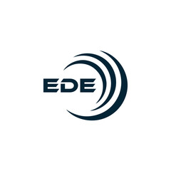 EDE logo. E D E design. White EDE letter. EDE, E D E letter logo design. Initial letter EDE linked circle uppercase monogram logo. E D E letter logo vector design. top logo, Most Recent, Featured,