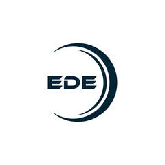 EDE logo. E D E design. White EDE letter. EDE, E D E letter logo design. Initial letter EDE linked circle uppercase monogram logo. E D E letter logo vector design. top logo, Most Recent, Featured,