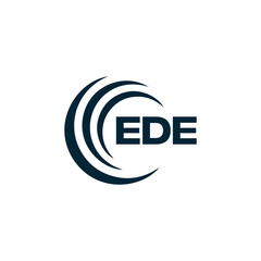 EDE logo. E D E design. White EDE letter. EDE, E D E letter logo design. Initial letter EDE linked circle uppercase monogram logo. E D E letter logo vector design. top logo, Most Recent, Featured,