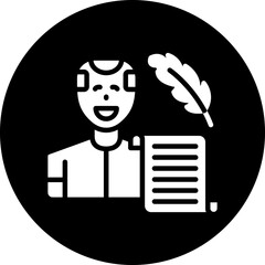 Historian Man Icon Style