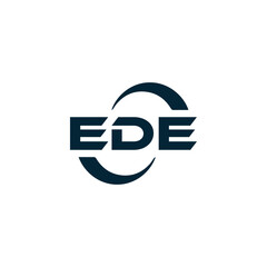 EDE logo. E D E design. White EDE letter. EDE, E D E letter logo design. Initial letter EDE linked circle uppercase monogram logo. E D E letter logo vector design. top logo, Most Recent, Featured,