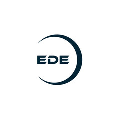 EDE logo. E D E design. White EDE letter. EDE, E D E letter logo design. Initial letter EDE linked circle uppercase monogram logo. E D E letter logo vector design. top logo, Most Recent, Featured,