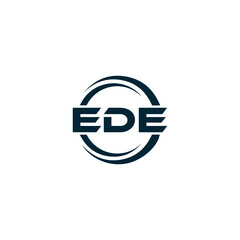 EDE logo. E D E design. White EDE letter. EDE, E D E letter logo design. Initial letter EDE linked circle uppercase monogram logo. E D E letter logo vector design. top logo, Most Recent, Featured,