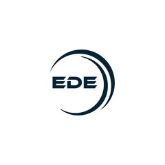 EDE logo. E D E design. White EDE letter. EDE, E D E letter logo design. Initial letter EDE linked circle uppercase monogram logo. E D E letter logo vector design. top logo, Most Recent, Featured,