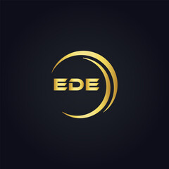 EDE logo. E D E design. White EDE letter. EDE, E D E letter logo design. Initial letter EDE linked circle uppercase monogram logo. E D E letter logo vector design. top logo, Most Recent, Featured,