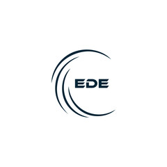 EDE logo. E D E design. White EDE letter. EDE, E D E letter logo design. Initial letter EDE linked circle uppercase monogram logo. E D E letter logo vector design. top logo, Most Recent, Featured,