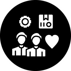 Famine Relief Team Icon Style