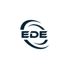 EDE logo. E D E design. White EDE letter. EDE, E D E letter logo design. Initial letter EDE linked circle uppercase monogram logo. E D E letter logo vector design. top logo, Most Recent, Featured,