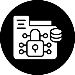 Obraz premium Data Encryption Icon Style