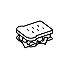 Fresh Sandwich Icon for Deli Menus and Catering