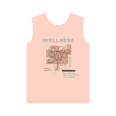 WELLNESS URBAN CONCEPT THE RIGHT WAY - Graphic Vector Design, Urban Style, Street Wear Fashion Illustration.