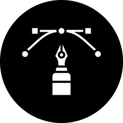 Arch Point And Pen Icon Style