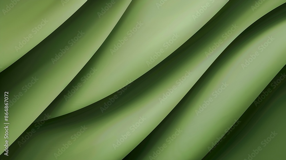 Aufkleber abstract geometric green background copy space : generative ai