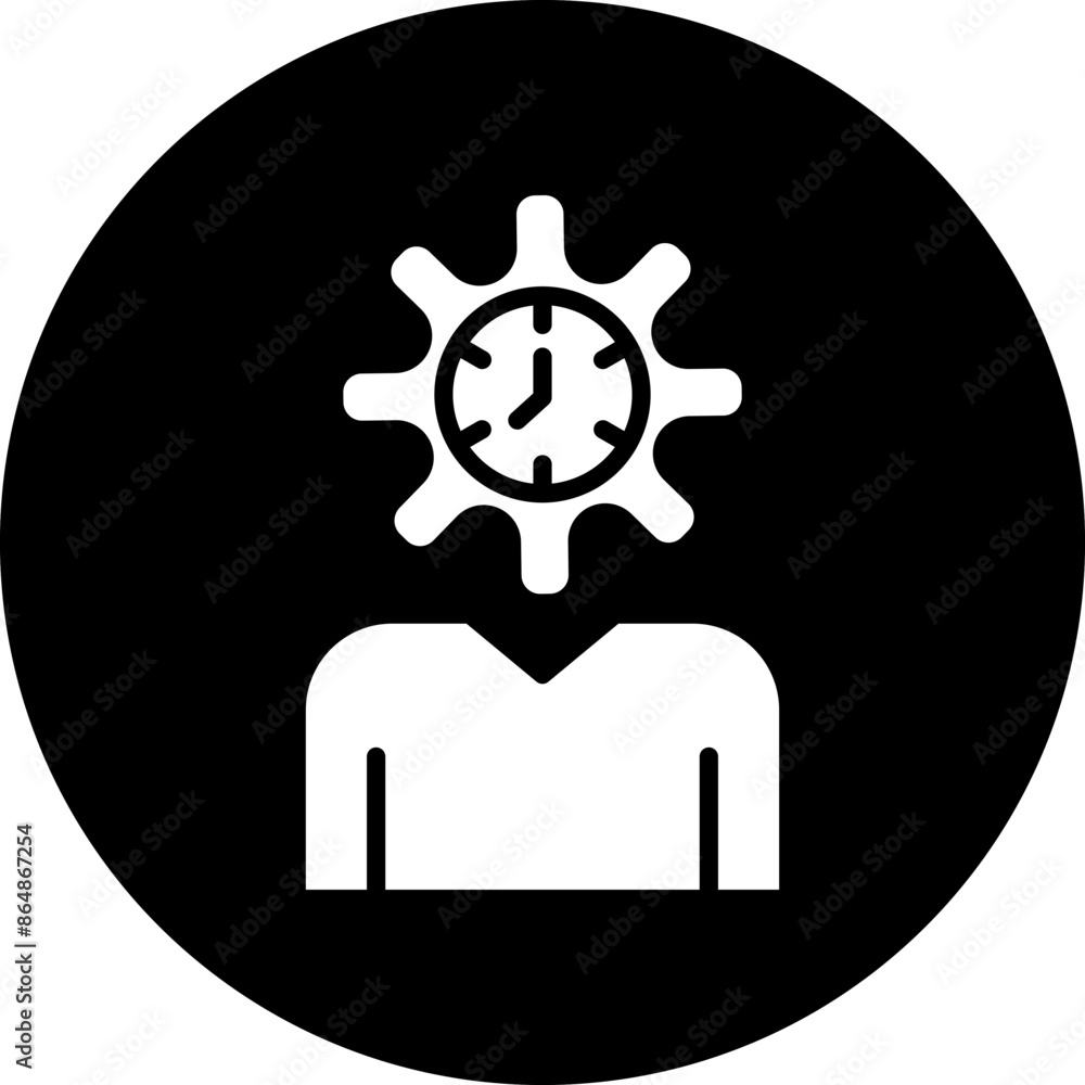 Sticker self awareness icon style