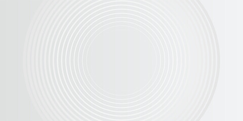 White geometric abstract background overlap layer on bright space with lines effect decoration. Modern graphic design element circles style concept for circle