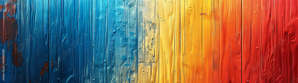 Aufkleber colorful vertical lines background with a gradient of blue, red and yellow colors. abstract digital 