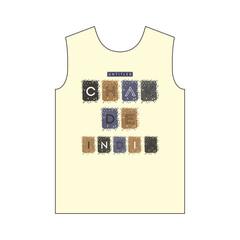 UNTITLED CHAK DE INDIA - Graphic Vector Design, Urban Style, Street Wear Fashion Illustration, 
