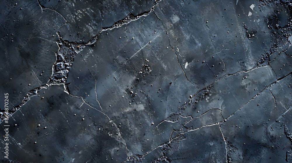 Leinwandbilder top view image of abstract asphalt or cement background geometric shapes : generative ai