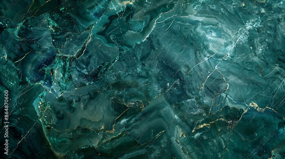 Aufkleber dark green marble texture background with high resolution top view of natural tiles stone in luxury 
