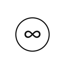 Infinity Loop Icon for Eternal Concepts