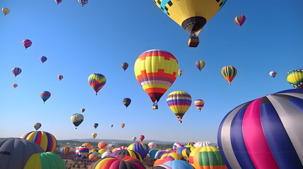 Fototapeta premium Colorful Hot Air Balloon Festival