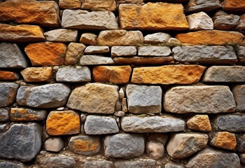 Obraz premium detailed view rough stone wall texture background wallpaper, surface, pattern, textured, brick, rock, interior, design, structure, decorative, material, solid, roughness,