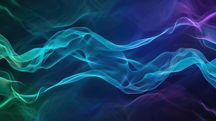 Vibrant Swirling Smoke Waves
