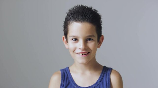 Clever young boy get an idea
