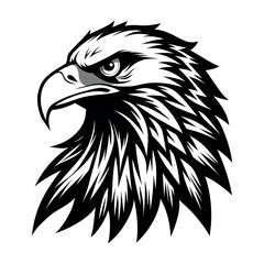 Obraz premium American Bald Eagle Head Logo, Icon, Sign, Symbol, American flag for 4th of July Independence Day