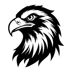 American Bald Eagle Head Logo, Icon, Sign, Symbol, American flag for 4th of July Independence Day