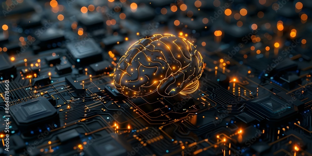 Poster unleashing the potential of artificial general intelligence through mind and machine synergy. concep
