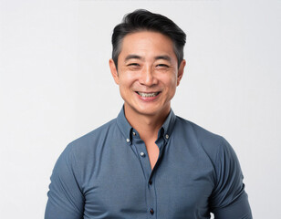 Studio Portrait of Handsome Senior Man