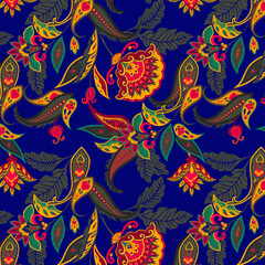seamless pattern with paisley
